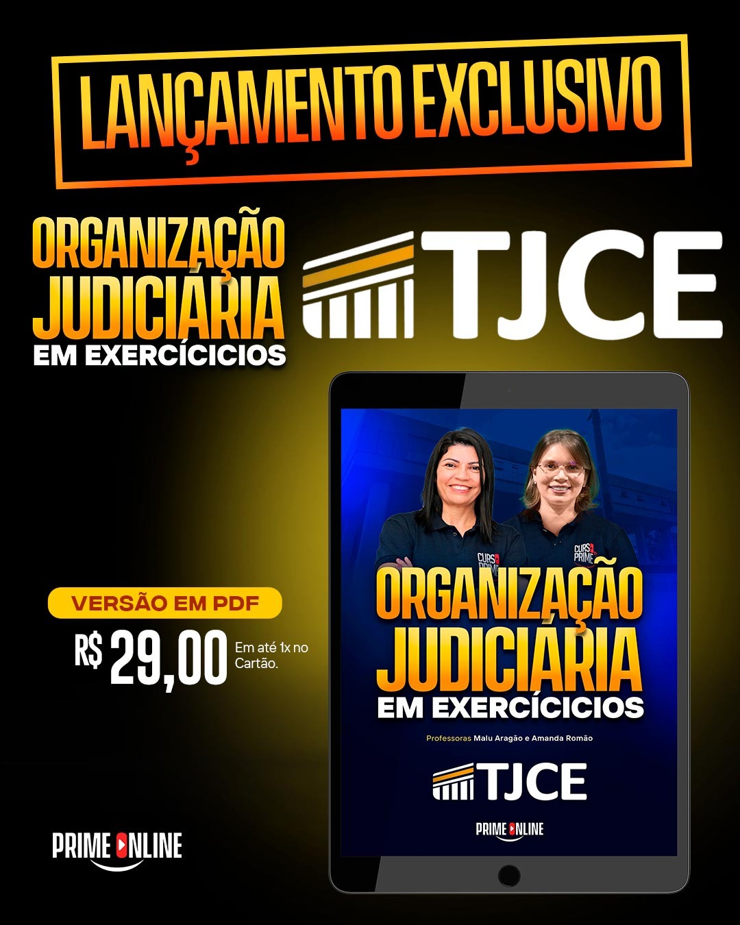 Logo E-Book Organização Judiciária do Estado do Ceará - Em Exercícios