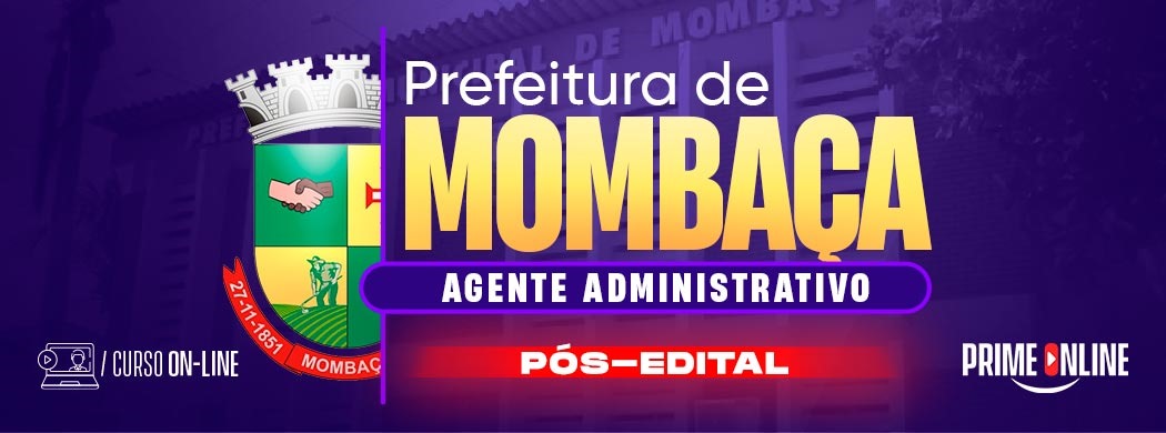 Logo [ON-LINE] PREFEITURA DE MOMBAÇA - AGENTE ADMINISTRATIVO - PÓS-EDITAL