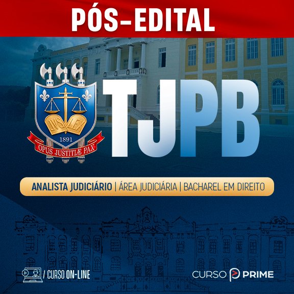 [ON-LINE] TJPB | ANALISTA JUDICIÁRIO - ÁREA JUDICIÁRIA