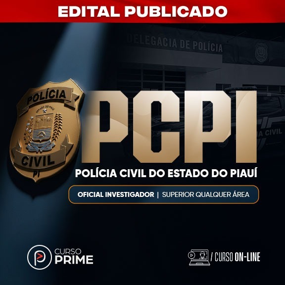 Curso [ON-LINE] PCPI | OFICIAL INVESTIGADOR - PÓS-EDITAL