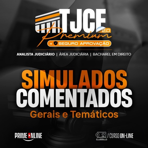 Logo [ON-LINE] TJCE - ANALISTA JUDICIÁRIO - ÁREA JUDICIÁRIA  (CURSO DE SIMULADOS)