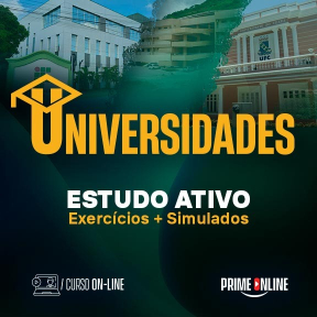 Logo [ON-LINE] UNIVERSIDADES | ESTUDO ATIVO (EXERCÍCIOS & SIMULADOS)