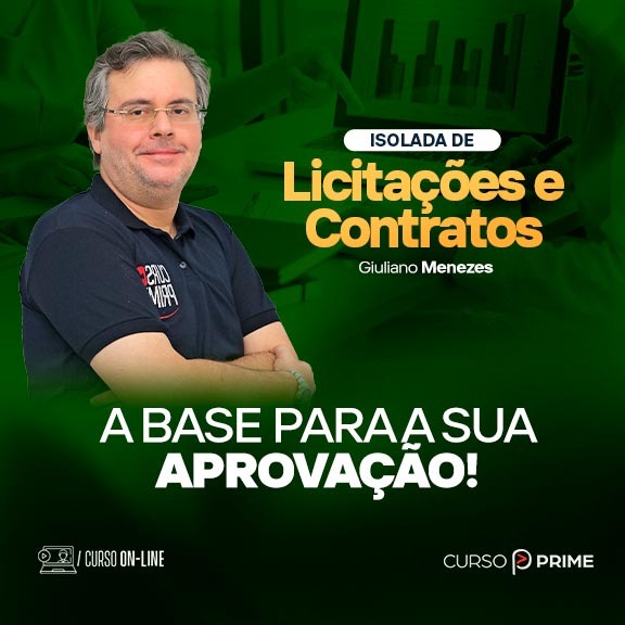 [ON-LINE] ISOLADA | LICITAÇÕES E CONTRATOS - Profº GIULIANO MENEZES