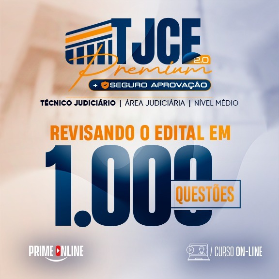 Logo [ON-LINE] TJCE - TEC. JUD. ÁREA JUDICIÁRIA (CURSO DE EXERCÍCIOS)
