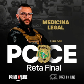 Logo [MODULAR/ON-LINE] RETA FINAL PCCE - MEDICINA LEGAL - FELIPE KUHN 