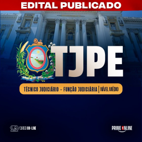 Logo [ON-LINE] TJPE | TÉCNICO JUDICIÁRIO - FUNÇÃO JUDICIÁRIA - PÓS EDITAL 