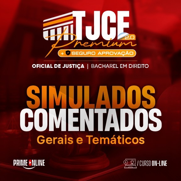 Logo [ON-LINE] TJCE - OFICIAL DE JUSTIÇA  (CURSO DE SIMULADOS)