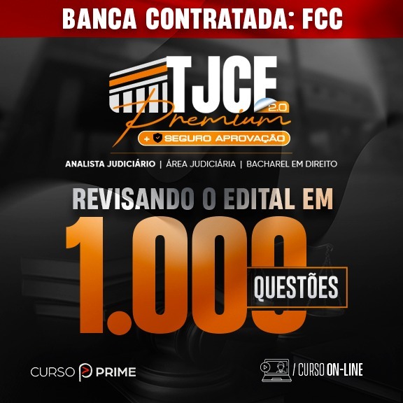 [ON-LINE] TJCE | ANALISTA JUDICIÁRIO - ÁREA JUDICIÁRIA (CURSO DE EXERCÍCIOS)