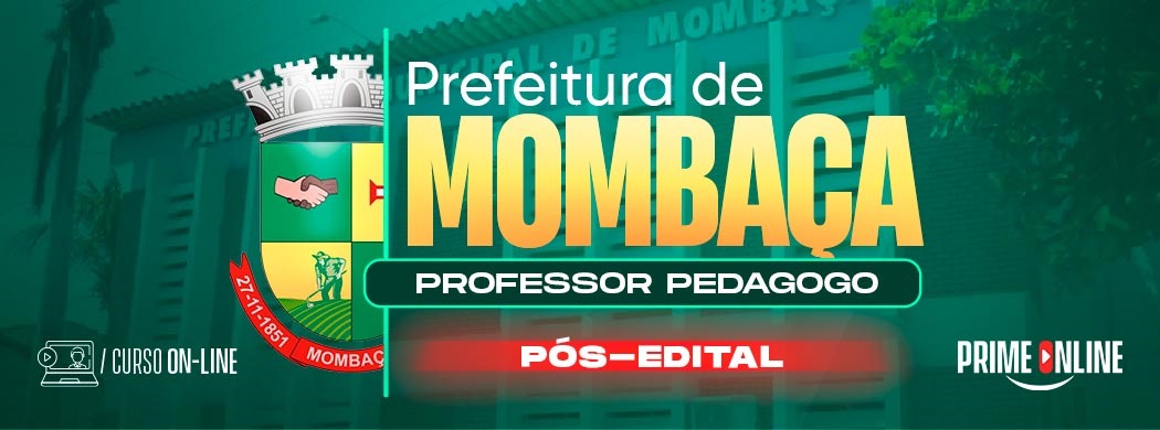 Logo [ON-LINE] PREFEITURA DE MOMBAÇA - PROFESSOR PEDAGOGO - PÓS EDITAL