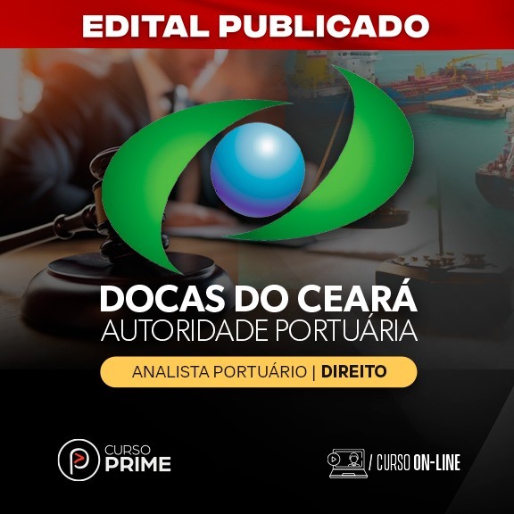 Logo [ON-LINE]  DOCAS-CE | ANALISTA PORTUÁRIO | ESPECIALIDADE: DIREITO