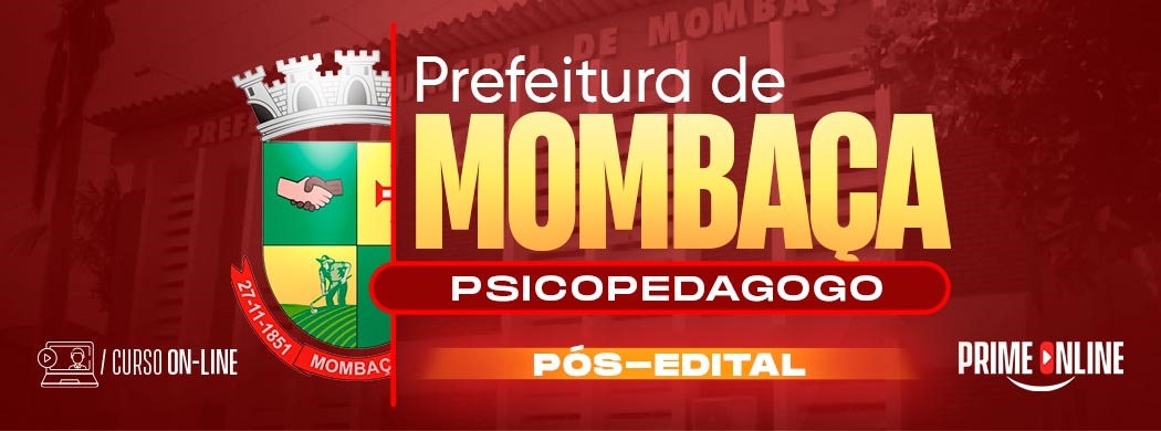 Logo [ON-LINE] PREFEITURA DE MOMBAÇA - PSICOPEDAGOGO - PÓS EDITAL