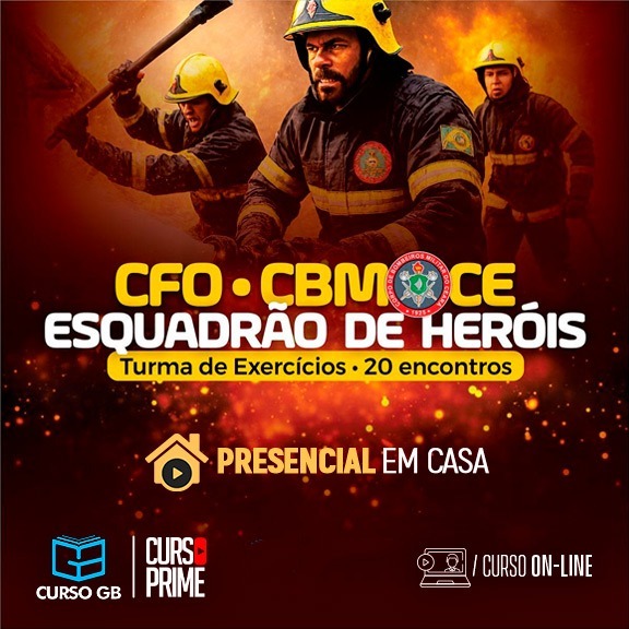 Logo [PRESENCIAL EM CASA] CBM-CE | ESQUADRÕES DE HEROIS - EXERCÍCIOS 