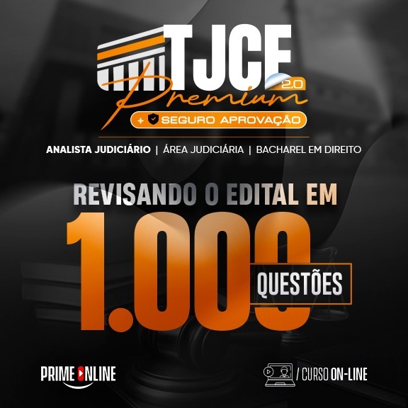Logo [ON-LINE] TJCE - ANALISTA JUDICIÁRIO - ÁREA JUDICIÁRIA (CURSO DE EXERCÍCIOS)