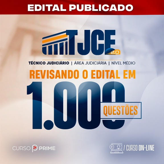 [ON-LINE] TJCE | TÉCNICO JUDICIÁRIO - ÁREA JUDICIÁRIA (CURSO DE EXERCÍCIOS)