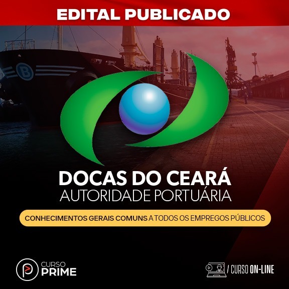 Logo [ON-LINE]  DOCAS-CE | CONHECIMENTOS GERAIS COMUNS A TODOS OS EMPREGOS PÚBLICOS 