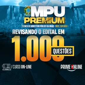 Logo [ON-LINE] MPU - REVISANDO O EDITAL EM 1.000 QUESTÕES - TÉCNICO