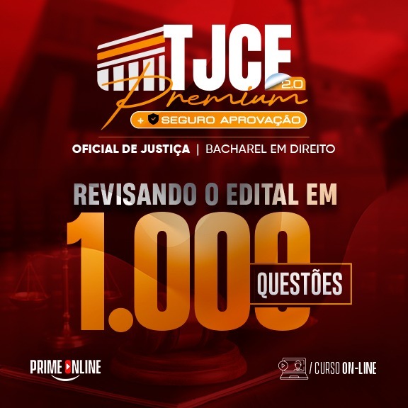 Logo [ON-LINE] TJCE - OFICIAL DE JUSTIÇA  (CURSO DE EXERCÍCIOS)