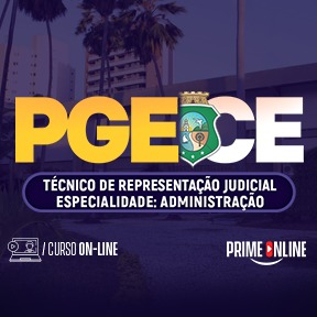 Logo [ON-LINE] PGE-CE Técnico de Representação Judicial - Especialidade: Administração