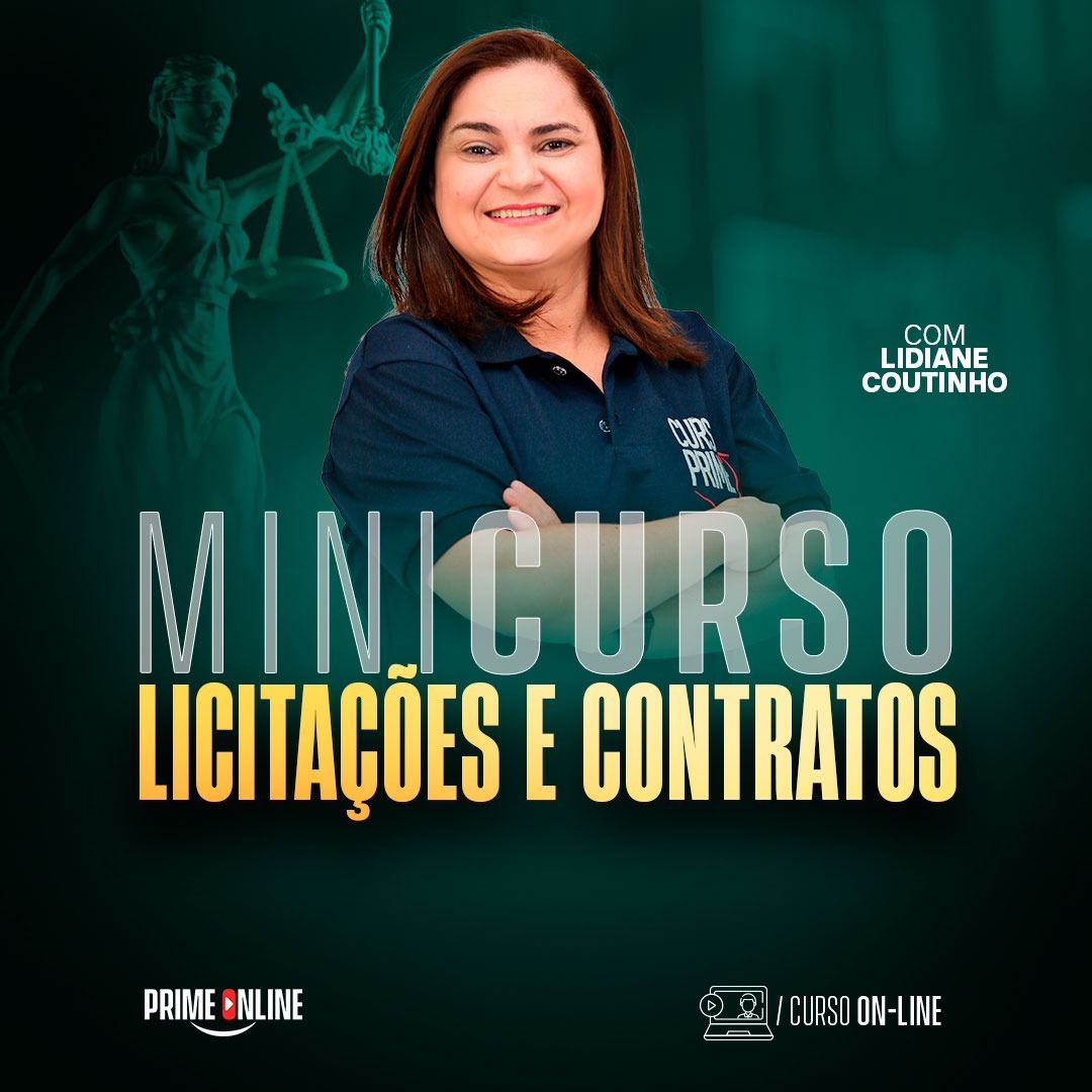 Logo [MODULAR/ON-LINE] MINICURSO DE LICITAÇÕES E CONTRATOS Lidiane Coutinho