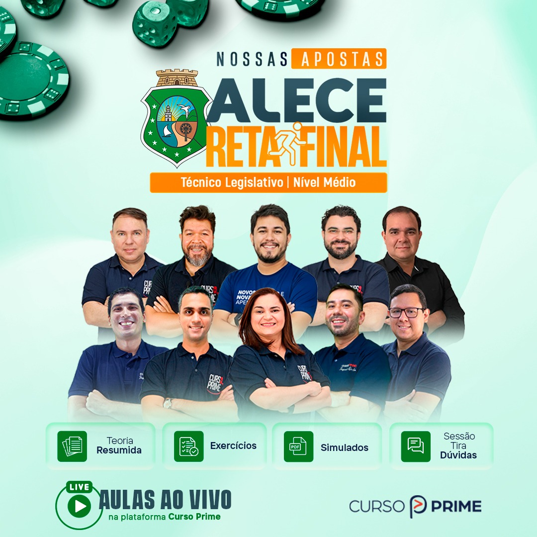 [MODULAR/ON-LINE] RETA FINAL ALECE (NOSSAS APOSTAS) - TÉCNICO LEGISLATIVO