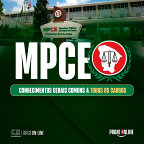 Logo [ON-LINE] MPCE - CONHECIMENTOS GERAIS COMUNS A TODOS OS CARGOS (CURSO TEÓRICO) - PÓS-EDITAL